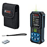 Bosch Professional Laser-Entfernungsmesser GLM 50-23 G (grüner Laser, Neigungssensor, Reichweite: bis zu 50 m, robust, IP65, ± 1,5 mm*, 2x AA-Batterie, Schlaufe, Tasche)