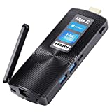 MeLE PCG02 Mini PC Stick Lüfterlos Windows 11 Pro J4125 8G 128G Micro Desktop Computer HDMI 4K 60Hz, BT4.2, 2.4G/5.8G Dual Wi-Fi5, USB3.0, Gigabit Ethernet für Arbeit, Home Entertainment, Werbebanner