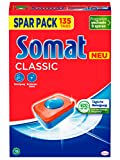 Somat Classic Spülmaschinen Tabs(135 Tabs), Geschirrspül Tabs für eine kraftvolle Reinigung, Spültabs hinterlassen strahlend sauberes Geschirr sogar bei niedrigen Temperaturen