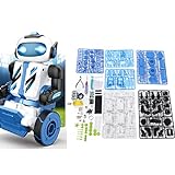 KENANLAN Roboterbauspielzeug, 3 in 1 Kinder Programmierroboter, Selbstmontage, Bewegliches Gelenk, Intelligente Entwicklung, Roboterspielzeug