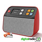 Unvergesslicher Digital-Radio DAB/DAB+ FM und Musik-Player, der sich an alle Altersgruppen und Fähigkeiten anpasst.