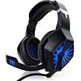 CSL - Gaming Headset für PC - inkl. Mikrofon Kopfhörer - USB Gamer Headphone - Kabelfernbedienung Externe Soundkarte - Für PC sowie PS4 PS5