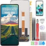 YHX-OU 6.5" Schwarz Display für Oppo A72 4G CPH2067 LCD Display Touchscreen Ersatz Bildschirm Glas Assembly mit Werkzeug+ 1 Stück Schutzfolie