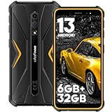 Ulefone Armor X12 Outdoor Smartphone Android 13 Go 6GB + 32GB/256GB SD 4860mAh 5,45'' HD+ 13MP+8MP IP68 Robustes Handy ohne vertrag Baustellenhandy 4G Dual SIM NFC GPS 2 Jahre Garantie -Orange