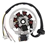 WOOSTAR Zündung Magneto Stator 7 Spule 5 Draht Ersatz für 2 Takt 50ccm 70ccm 90ccm JOG50 XH90 Minarelli Chinesisch Roller Moped ATV 4 Wheeler Quad