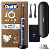 Oral-B iO Series 7 Plus Edition Elektrische Zahnbürste/Electric Toothbrush, PLUS 3 Aufsteckbürsten, 5 Putzmodi für Zahnpflege, Reiseetui, Designed by Braun, Black onyx