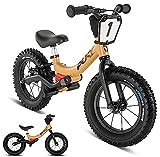 PUKY LR Trail PRO | Laufrad für Kinder ab 2 Jahren | Aluminiumrahmen mit Hinterradfederung | Abnehmbare PEGs | Luftbereifte Stollenreifen | Kraftvolle V-Brake | Sicherheitslenkergriffe