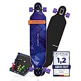 Sporterra Longboard [Winter-Angebot] - Longboard Erwachsene und Kinder - Optimiert bis ins kleinste Detail für unvergessliche Abenteuer auf dem Long Board