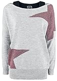 RED by EMP Damen grau-Schwarze Shirt-Kombination aus Sweatshirt und Top XXL