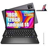 XGODY 11 Zoll 4G LTE(2 SIM Slot) Octa-Core Android 14 Tablet 18GB RAM 128GB ROM Tablet mit Tastatur 8600mAh Akku 1920x1200 FHD+IPS Touchscreen