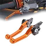 Motorrad Bremshebel und Kupplungshebel CNC Faltbare für SX SXR SXF XCF XCFW XCRW XCW EXCR EXC 125 150 200 250 300 350 500 SX XC EXC XCFW XCW SXF XCF EXC EXCF-Orange