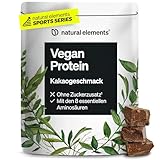 Vegan Protein – veganes Proteinpulver mit Kakaogeschmack – 1kg – pro Portion 19g Protein aus Erbse, Sonnenblume & Kürbis – in Deutschland produziert & laborgeprüft