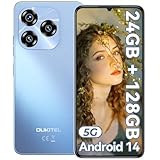 OUKITEL C50 5G Handy Ohne Vertrag - Android 14 24GB+128GB/1TB erweiterbar Smartphone Ohne Vertrag 6,8 Zoll 5150mAh, MTK Dimensity 6100+ Günstig Smartphone 50MP Kamera, Dual SIM 5G Simlockfreie Handys