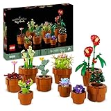 LEGO Botanicals Mini Pflanzen - 9 künstliche Blumen zum Bauen - Set für Erwachsene mit Terrakotta-Topf - Wohndeko aus der Botanik Kollektion - Geschenk für Frauen und Männer 10329