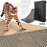 Dornengitter Gegen Katzen,15 Stücke Katzenabwehr Matte,Tier Barriere mit Spikes,Anti Katzen Matte,Katzengitter Garten,Dornengitter Tier-Barriere,Katzenschreck Gitter,Dornengitter Katzenabwehr