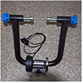 Turbotrainer für Fahrräder, magnetischer Indoor-Fahrradtrainer – magnetischer Turbotrainer für Fahrräder – magnetischer Fahrradtrainerständer mit variablem Widerstand, Fahrradtrainer, Übungs- un