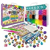 BANDAI - Rainbow Loom Mega Combo Set - Riesiges Set - Armbandherstellung - Bastelspaß - Webstuhl mit 5600 Gummibändern - Charms, Perlen - Patentiertes Set - Spielzeug für Kinder ab 8 Jahren - CD00101