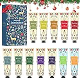 Handcreme Set,10PCS Parfümierte Feuchtigkeitsspendend Handcreme mit 2PCS Fußcreme Geschenkset Weihnachten für Frauen Männer