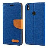 BQ Aquaris X Hülle, Oxford Leder Wallet Case mit Soft TPU Back Cover Magnet Flip Case für BQ Aquaris X Pro