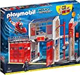 PLAYMOBIL City Action 9462 Große Feuerwache mit Soundeffekten, Ab 5 Jahren