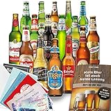 16x "BIERE DER WELT" - 16 Flaschen - Inkl. Geschenkkarten enthalten