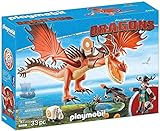 PLAYMOBIL 9459 DreamWorks Dragons, Rotzbakke und Hakenzahn, Ab 4 Jahren