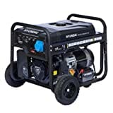 HYUNDAI Benzin Generator HY6500LEK, Stromerzeuger mit 13PS Motor und 6.5kW max. Leistung, Handstart und E-Start, 2x230V(16A), 1x230V(32A), 1x12V(8.3 A), Stromgenerator, Stromaggregat