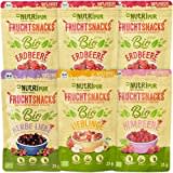 BIO Gefriergetrocknete Früchte 6er Set - Getrocknete Beeren und exotische Früchte - Trockenobst und Beeren gefriergetrocknet, ungezuckert & ungeschwefelt - 6 Packungen Getrocknete Früchte á 25g