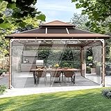 BeGrit 2m x 3m Transparente Abdeckplane 430gsm Verdickte wasserdichte Plane mit Ösen Strapazierfähige Tarp Reißfest Abdeckung Allzweckplane für Gartenmöbel Hutch Dach Camping Balkon